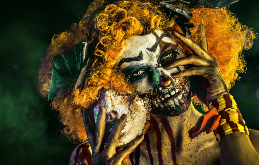 Clown Glass Wall Art