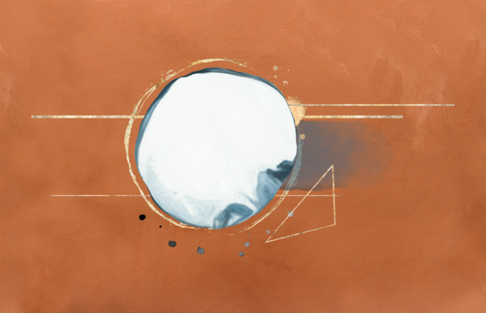 Abstract Cinnamon Glass Wall Art