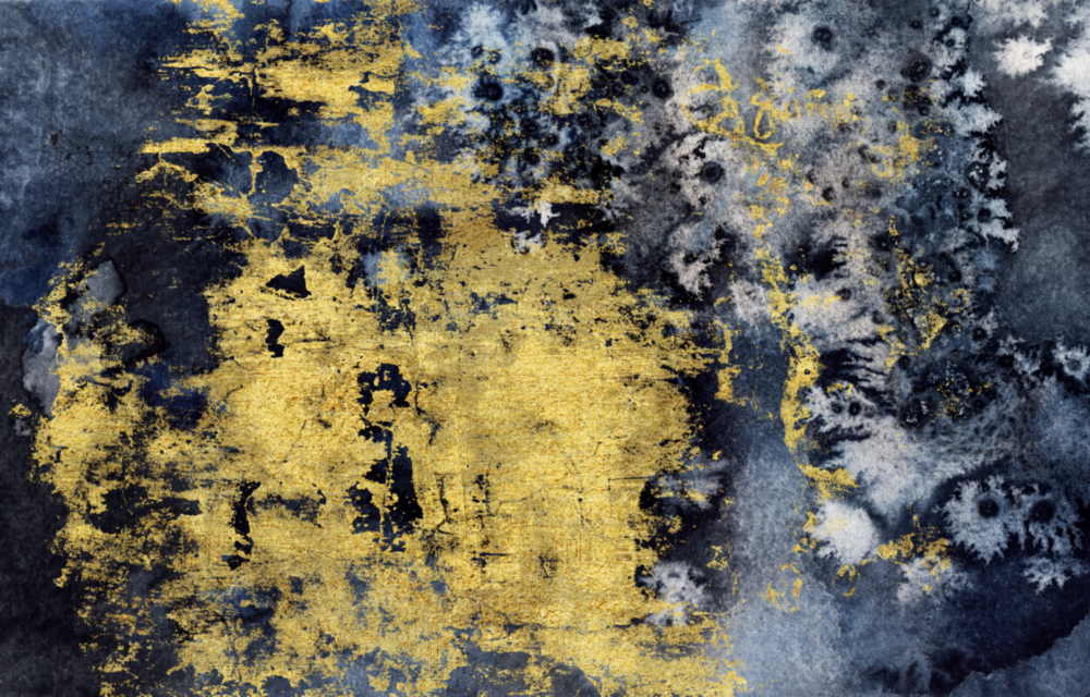Gold Dust Glass Wall Art