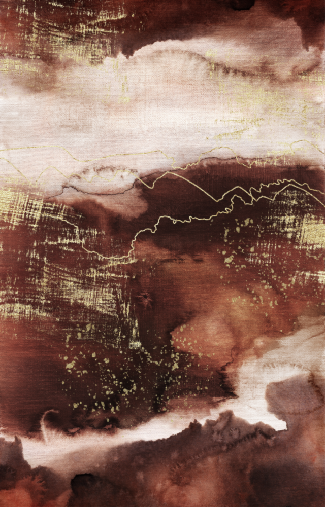 Abstract Earth Glass Wall Art
