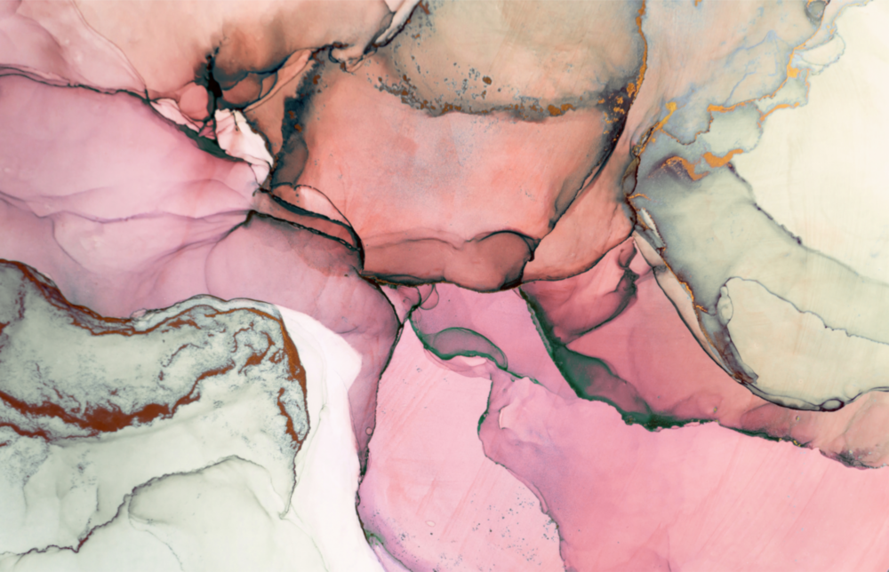 Pink Marble Pattern Glass Wall Art