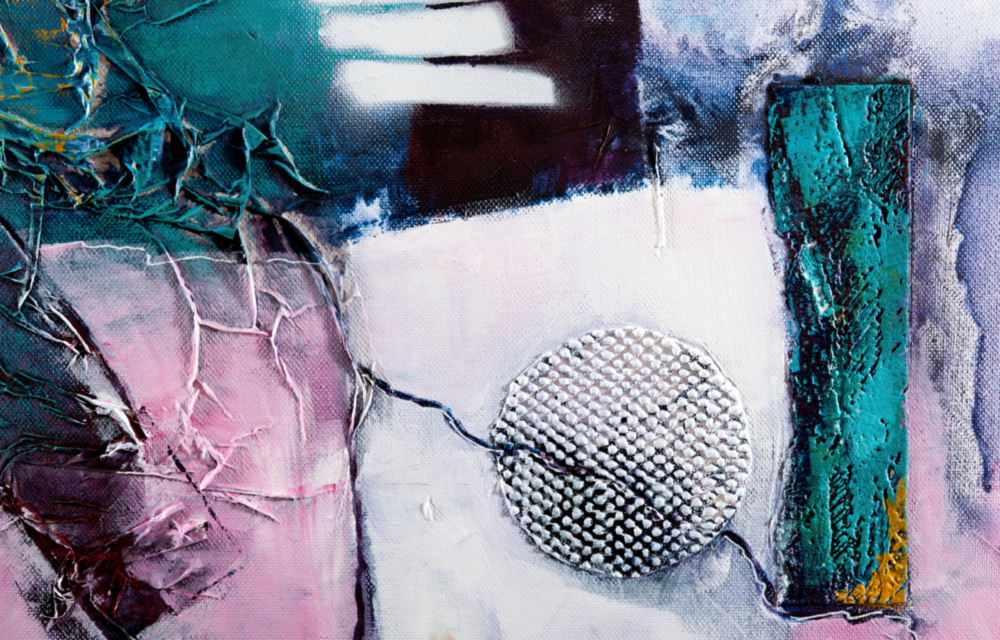 Abstract Texture Glass Wall Art
