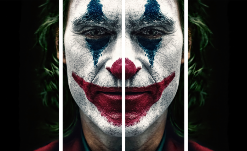 Joker 4 Pieces Mega Glass Wall Art (59"x36")