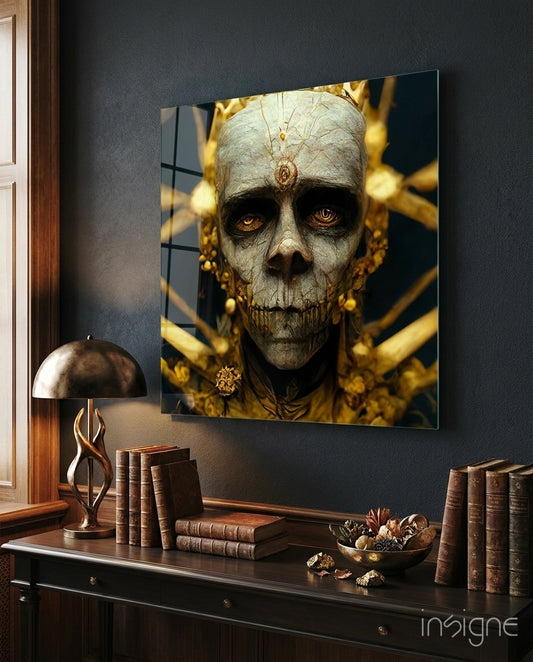 Ancient Look Glass Wall Art  || Designers Collection - Lifestyle preview in a designer interior