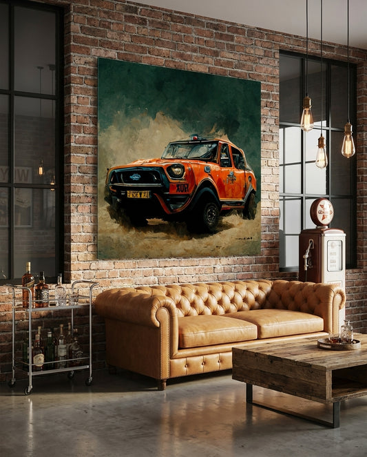 Racer Glass Wall Art  || Designer Collection