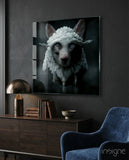 Deception Glass Wall Art  || Designers Collection - Lifestyle preview in a designer interior