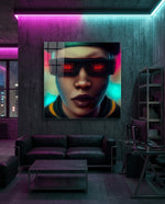 Virtual Life Glass Wall Art  || Designer Collection