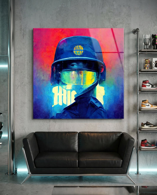 The Guardian Glass Wall Art  || Designer Collection