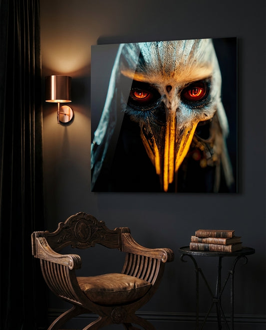 The Beak Glass Wall Art  || Designer Collection