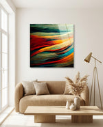 Flow Glass Wall Art  || Designers Collection