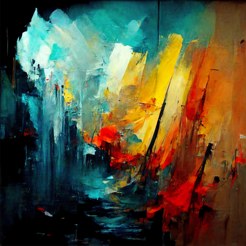 Collapsed City Silhouette Glass Wall Art  || Designers Collection