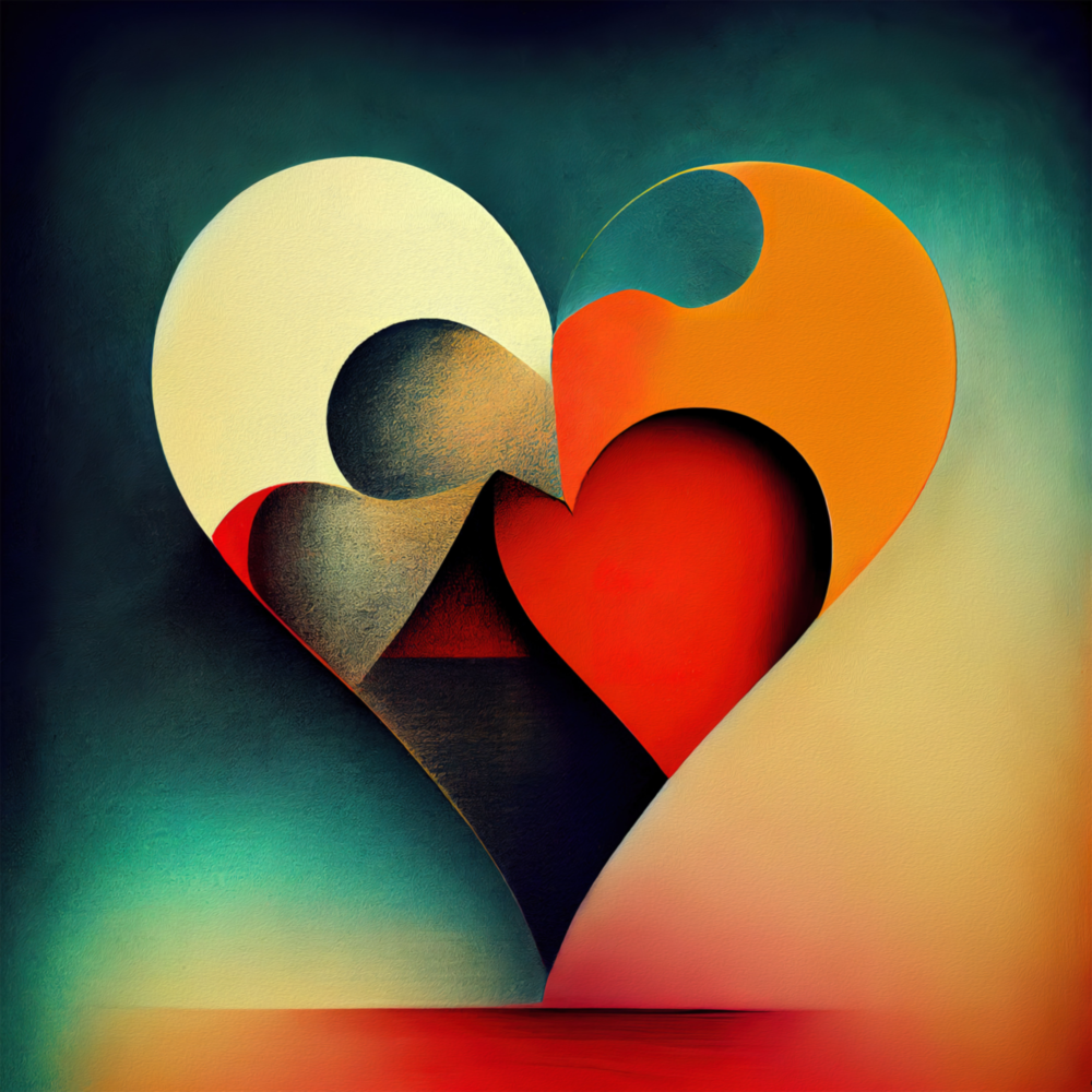 Heart Glass Wall Art  || Designers Collection