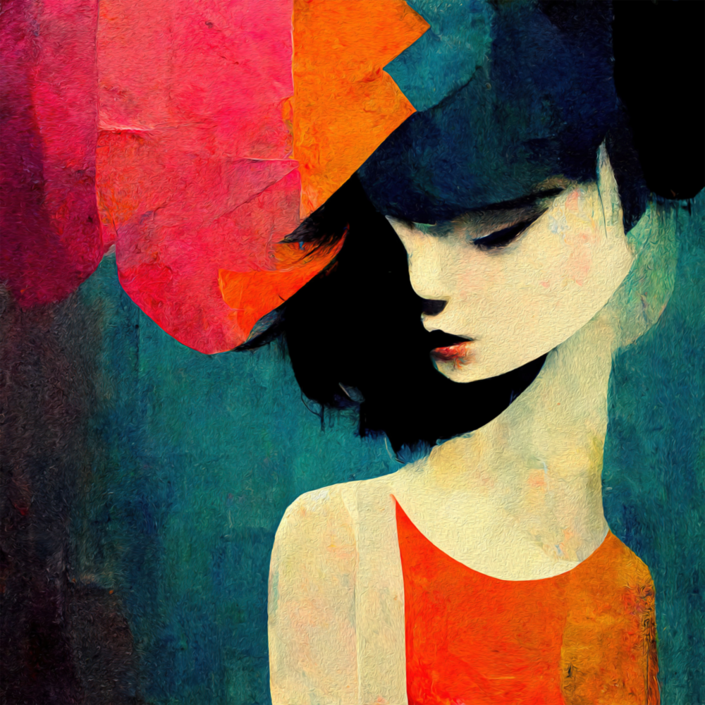 Saddness Glass Wall Art  || Designer Collection