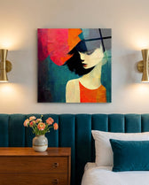 Saddness Glass Wall Art  || Designer Collection