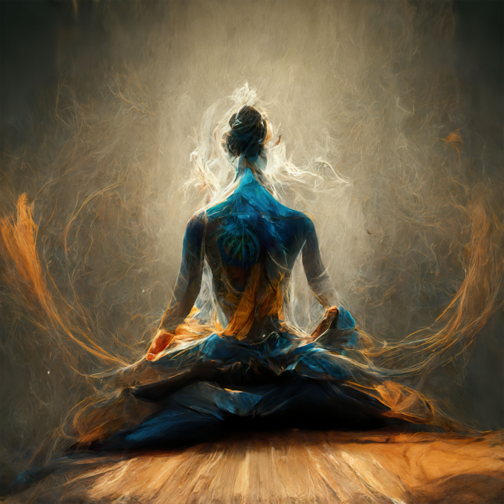Meditation Glass Wall Art  || Designer Collection