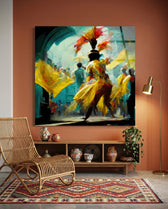 Festival Glass Wall Art  || Designers Collection