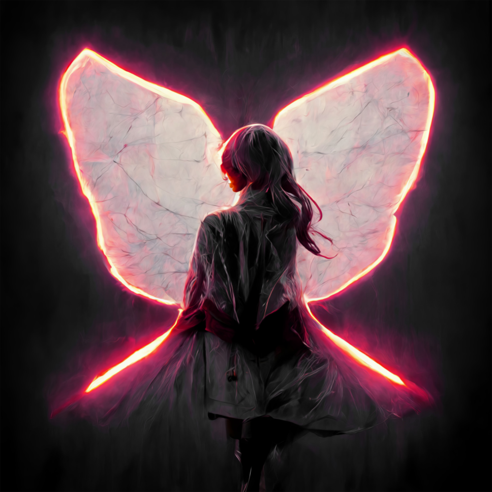 Me Flying Glass Wall Art  || Designer Collection