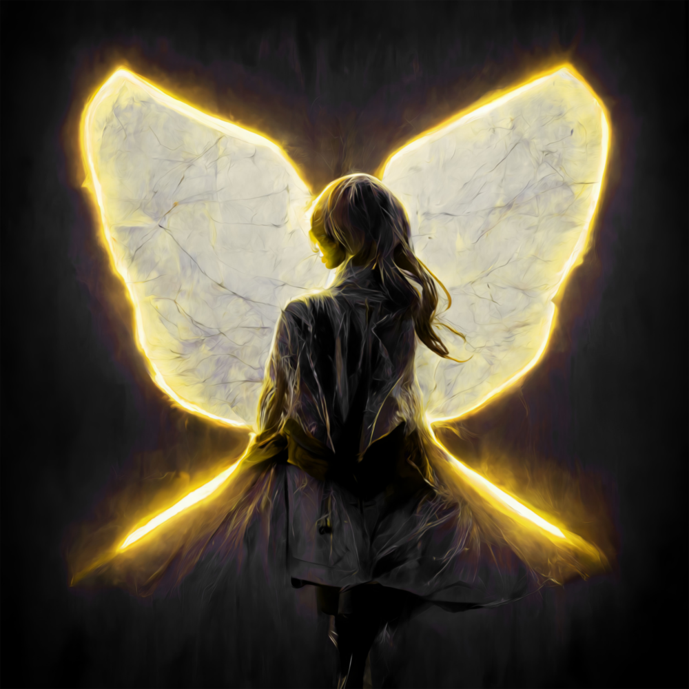 Me Flying Glass Wall Art  || Designer Collection