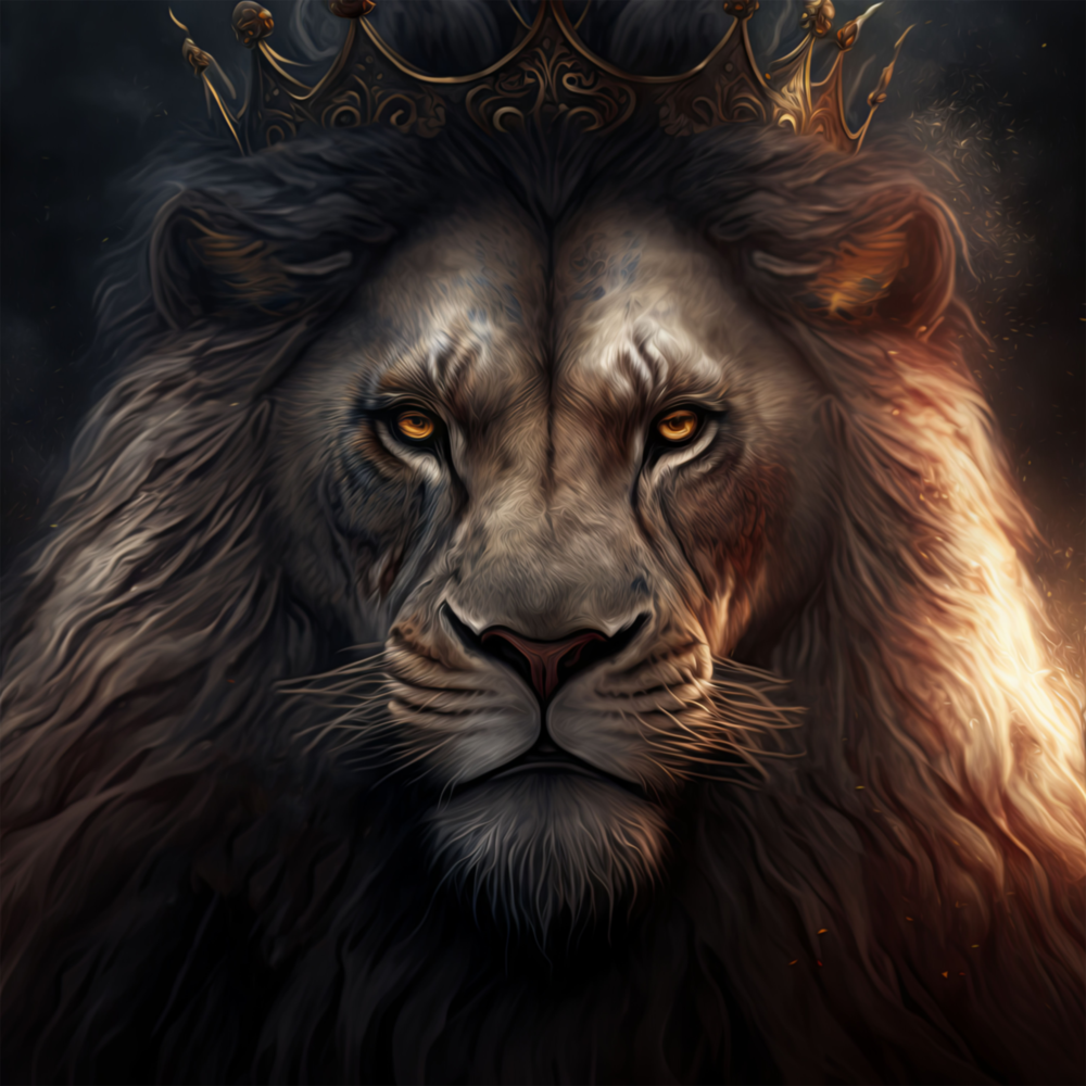 Lion King Glass Wall Art  || Designer Collection