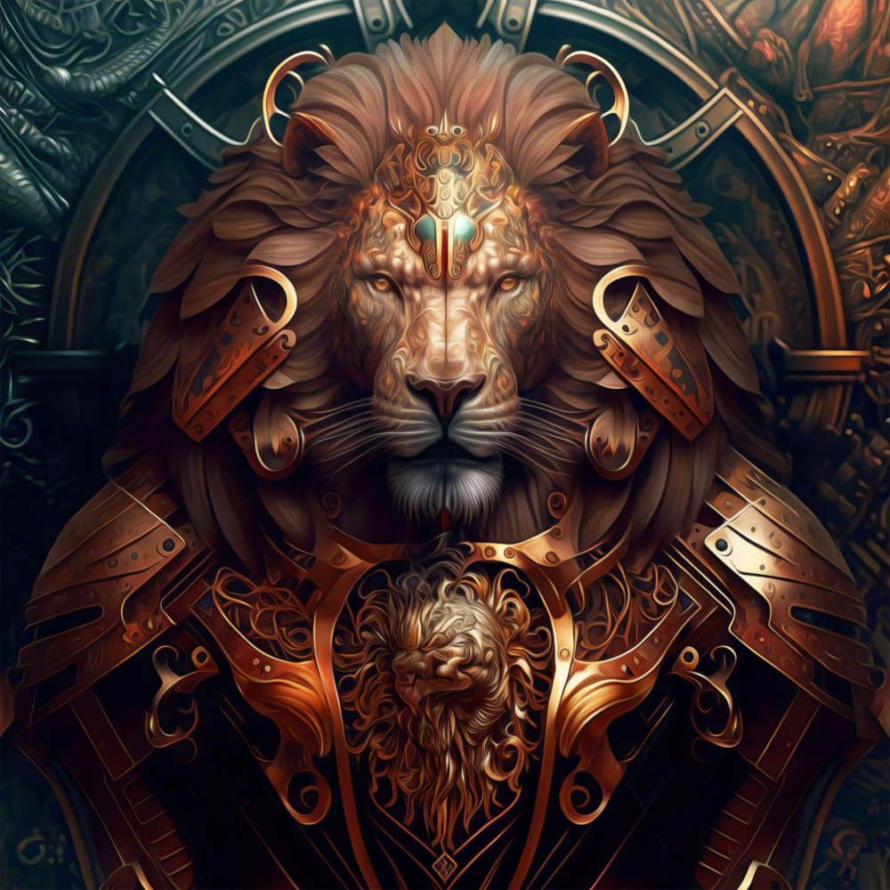 Lion King Glass Wall Art  || Designer Collection