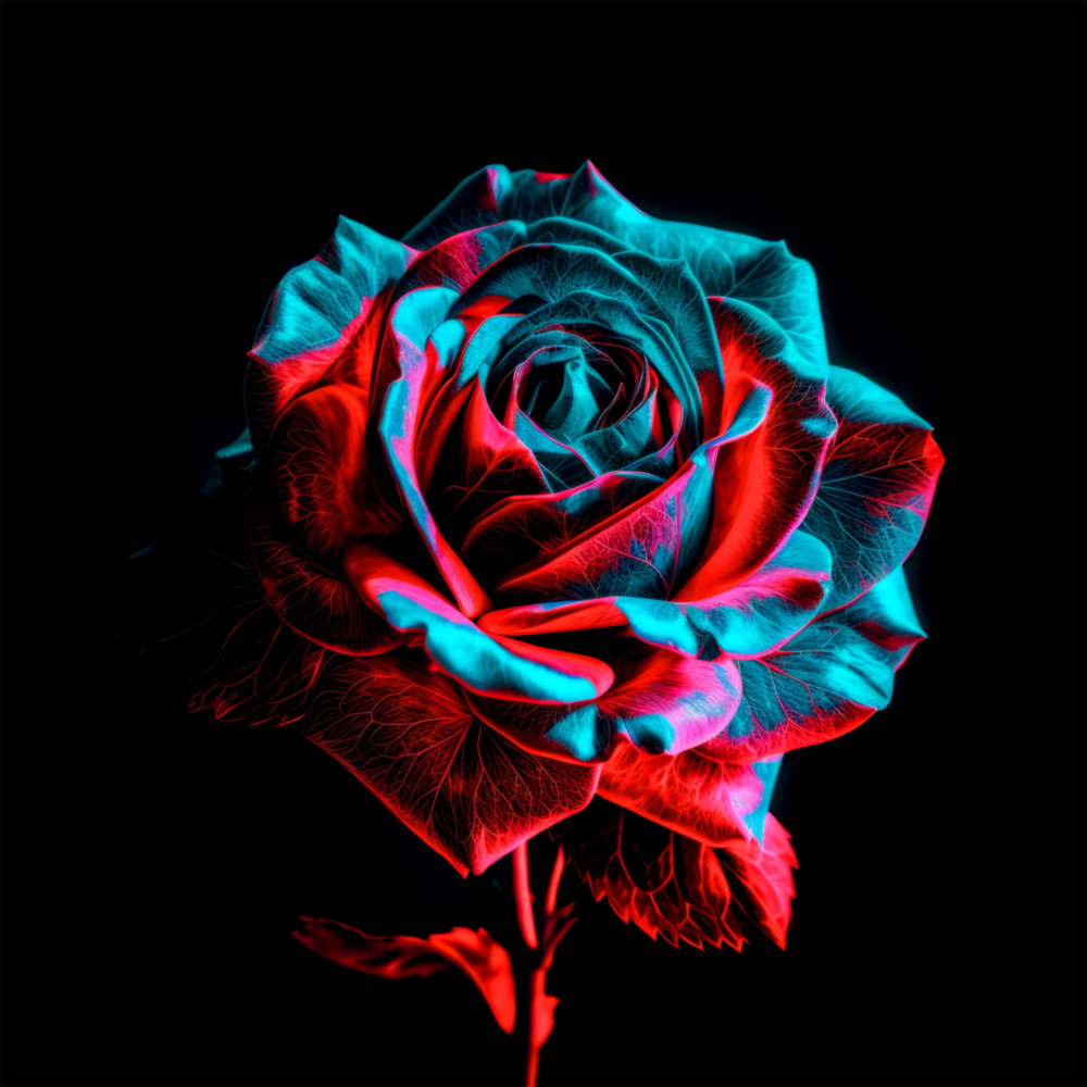 Rose Glass Wall Art