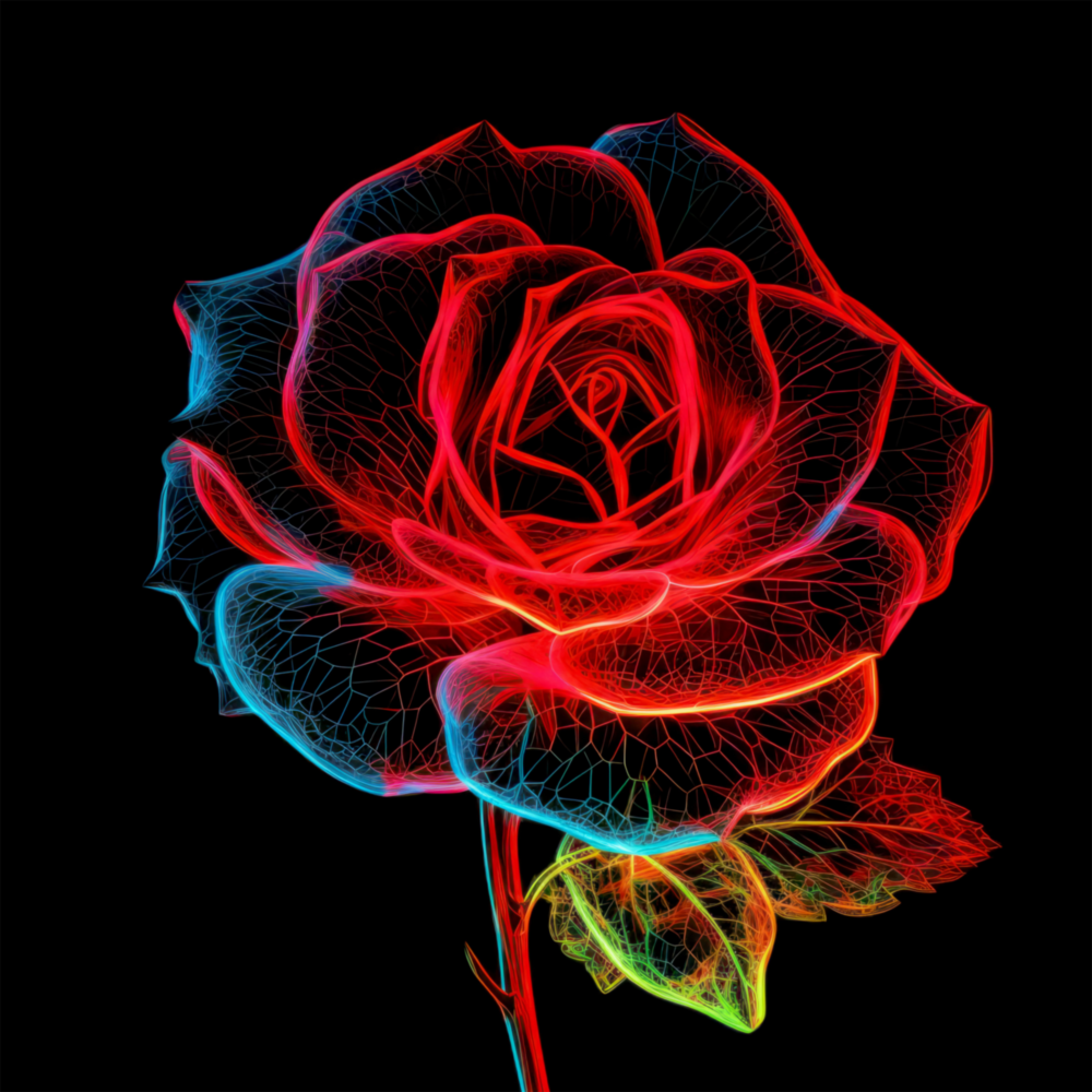 Rose Glass Wall Art