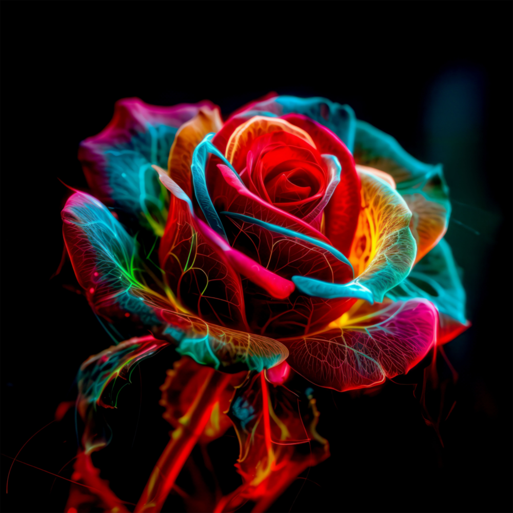 Rose Glass Wall Art