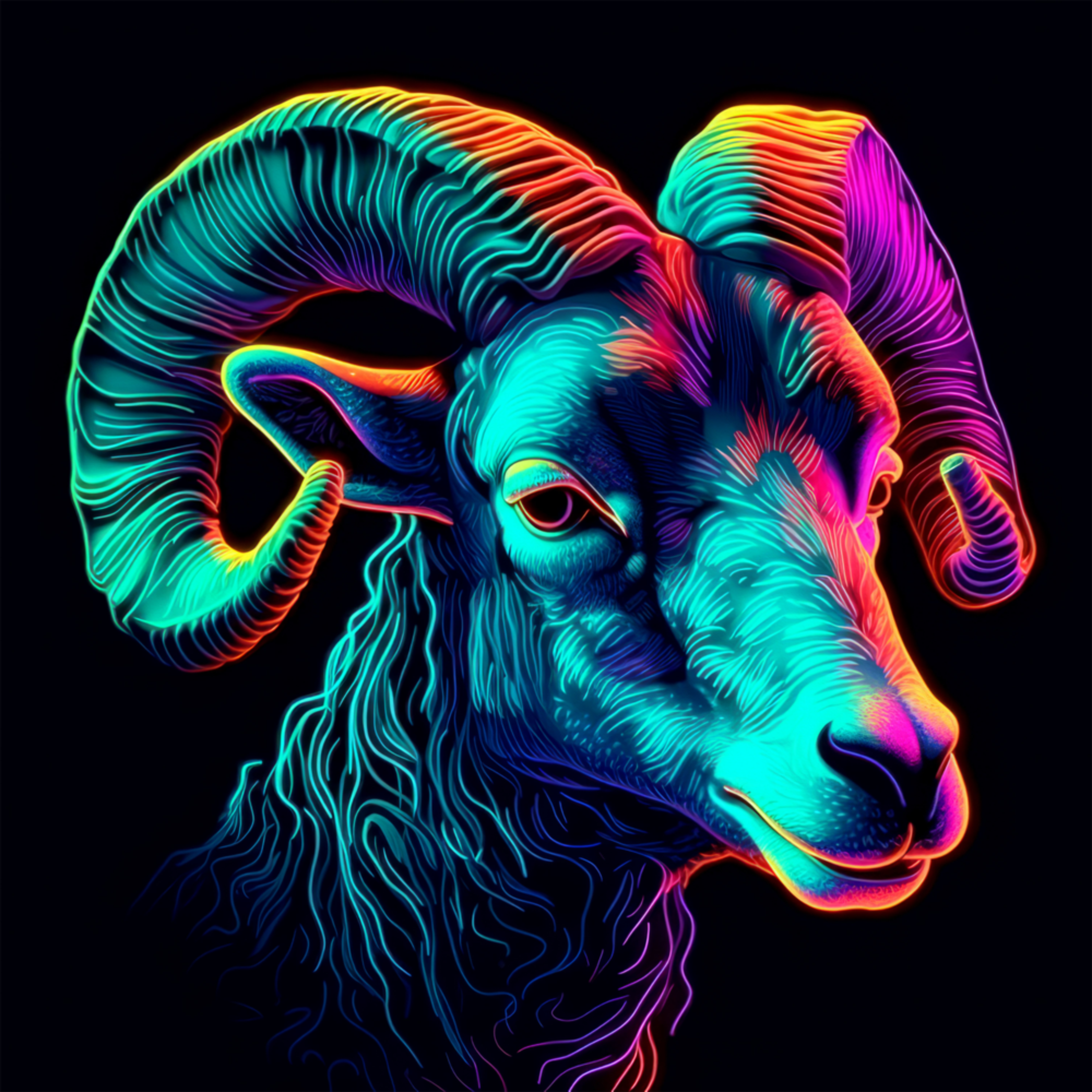 Ram Glass Wall Art