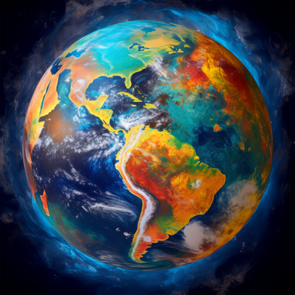 Earth Glass Wall Art|| Designer's Collection
