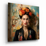Frida Kahlo Glass Wall Art|| Designer Collection.