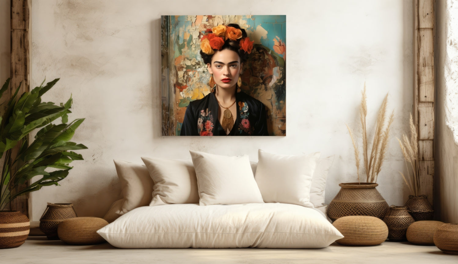 Frida Kahlo Glass Wall Art|| Designer Collection.