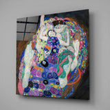 The Virgin by Gustav Klimt Glass Wall Art|| Designer Collection