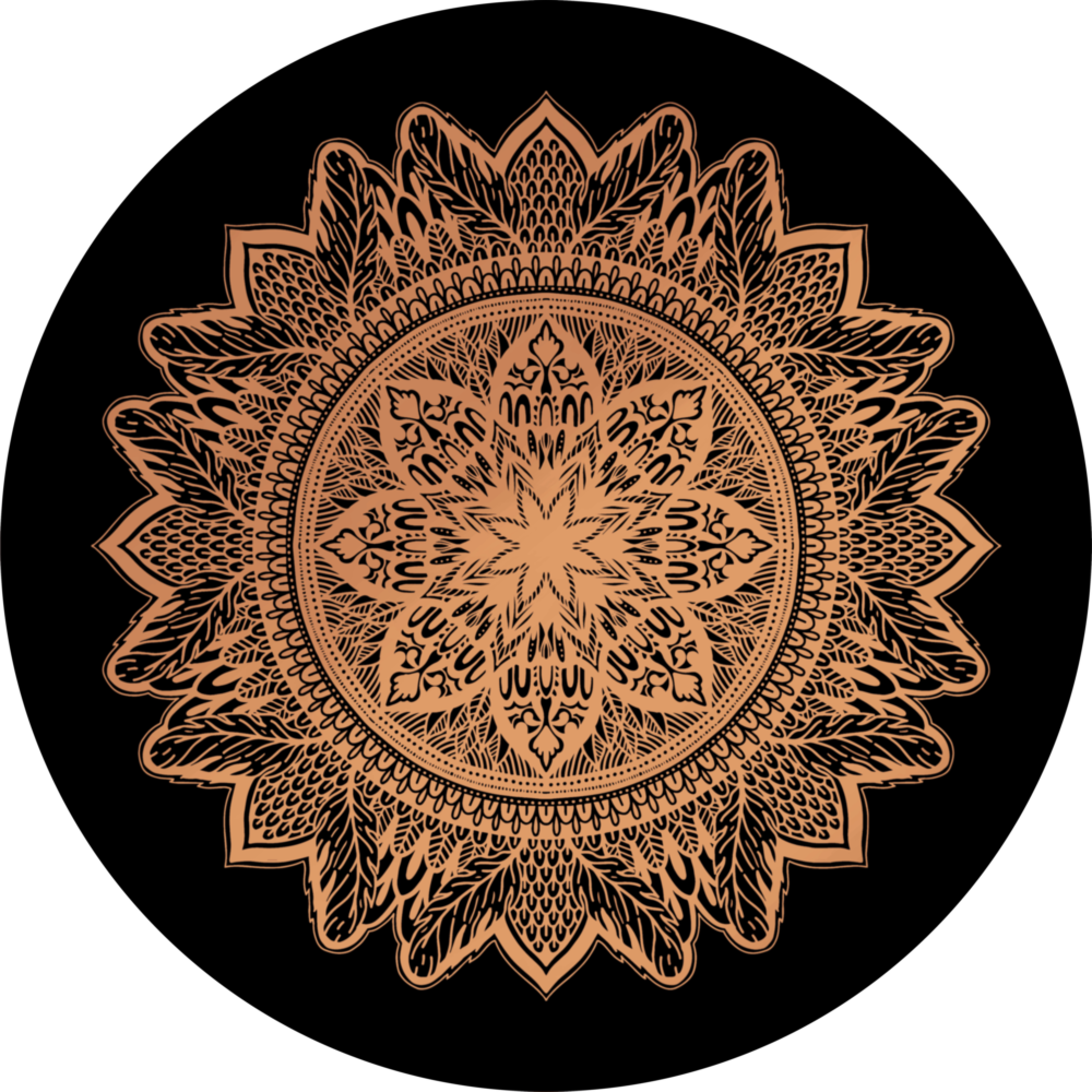 Flower Pattern Glass Wall Art
