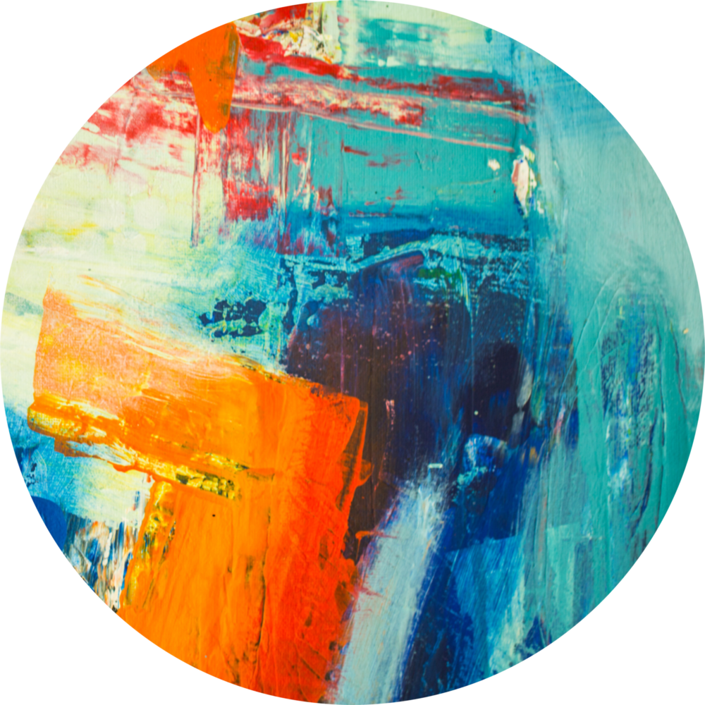 Abstract Glass Wall Art