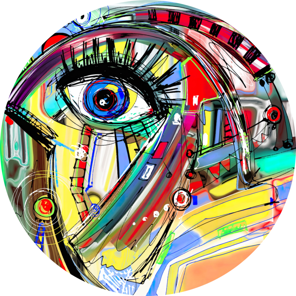 Abstract Complex Glass Wall Art