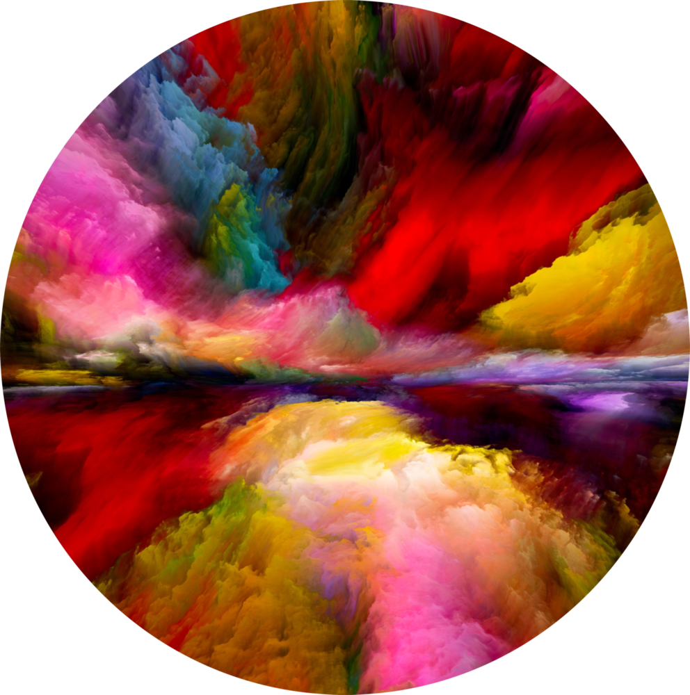 Color Explosion Glass Wall Art