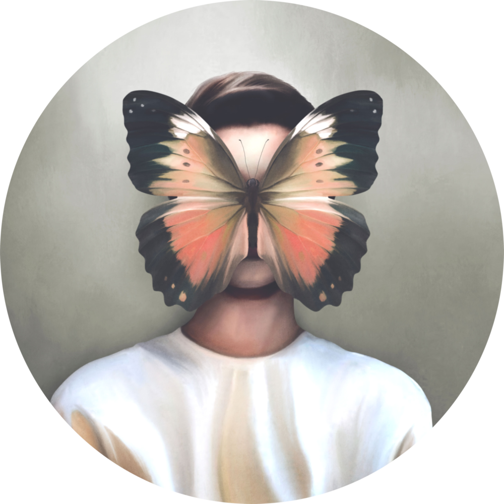 Butterfly Dreams Glass Wall Art