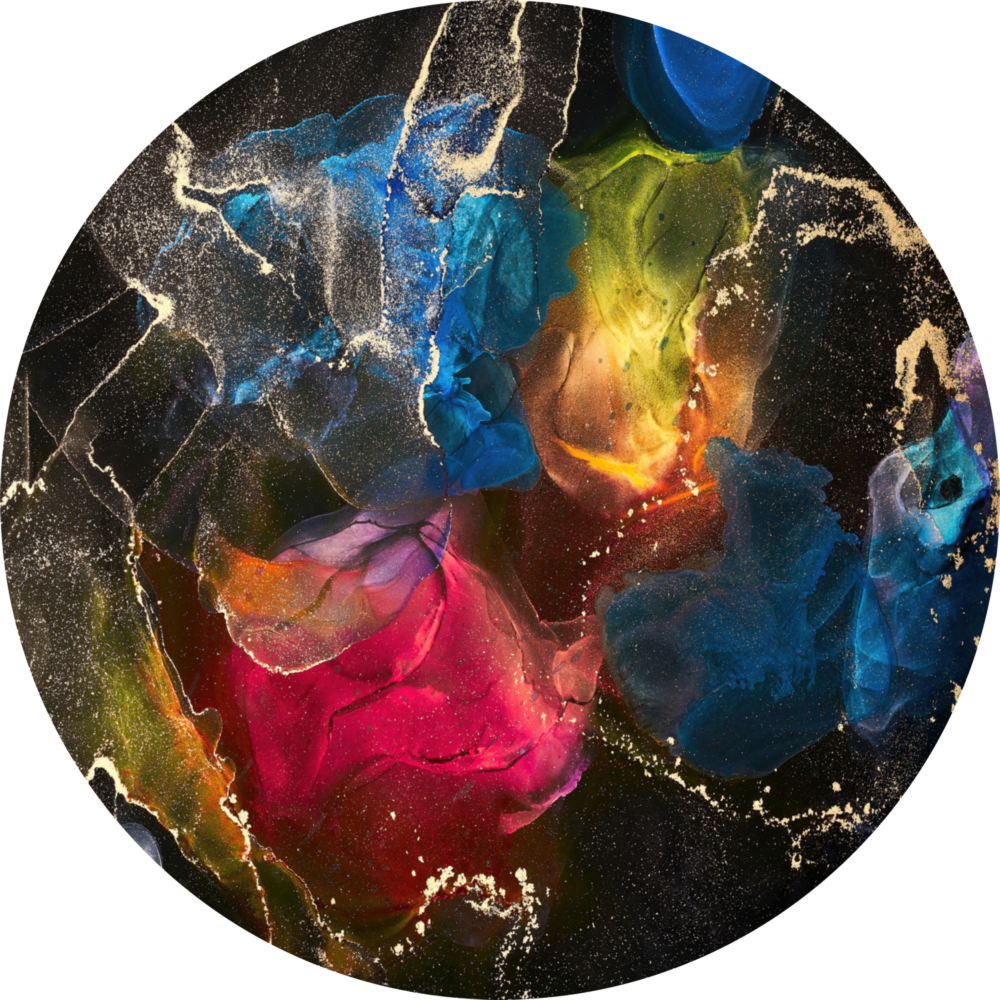 Color Explosion Glass Wall Art