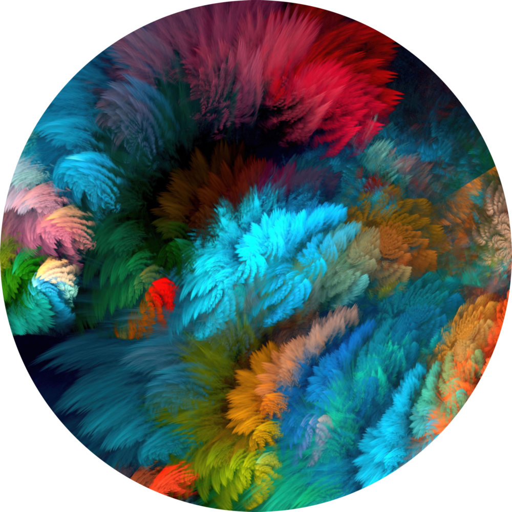 Color Explosion Glass Wall Art