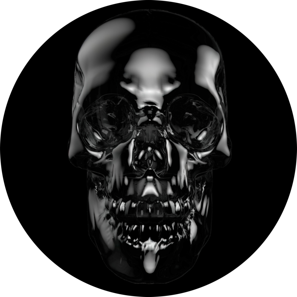 Skull Glass Wall Art