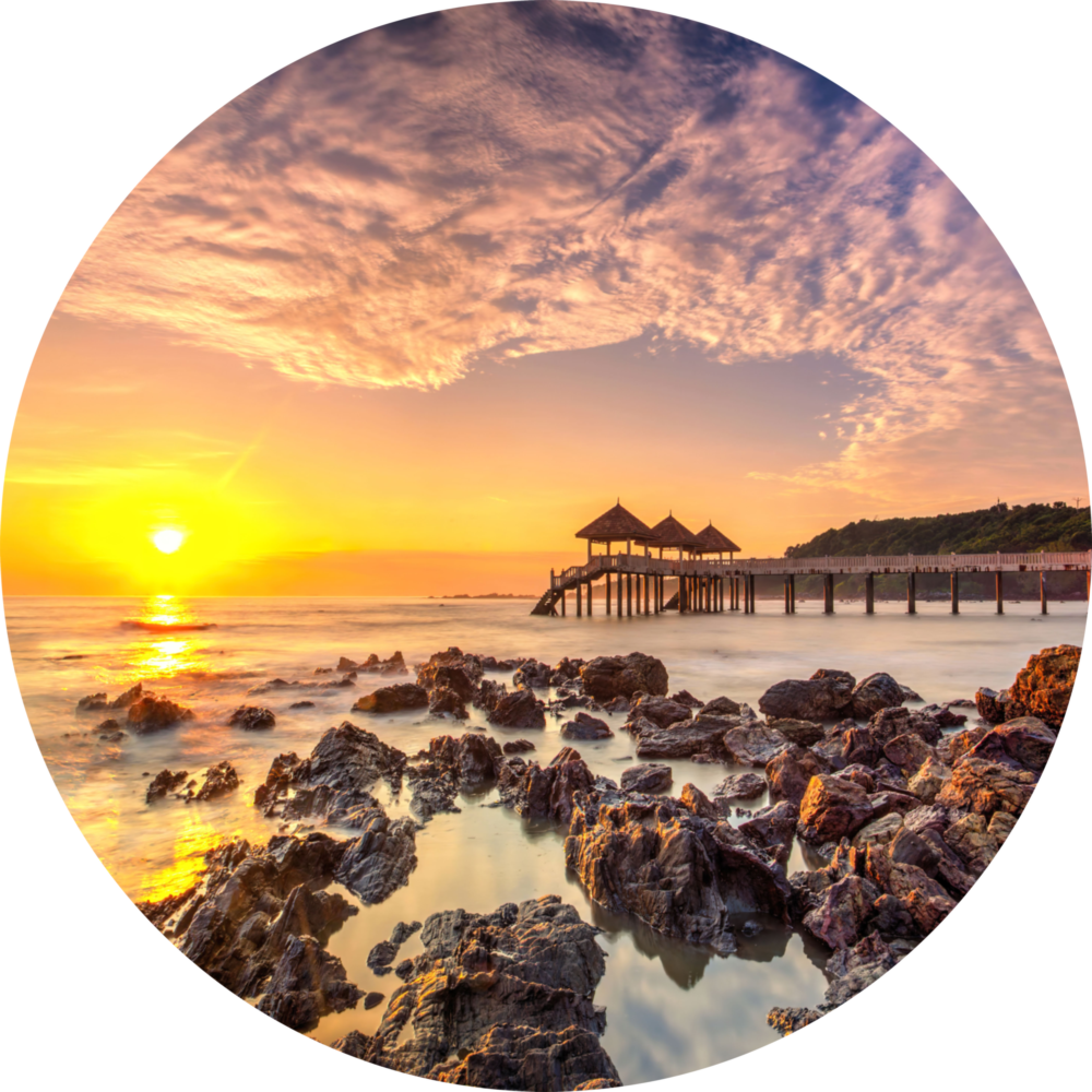 Sunrise Glass Wall Art