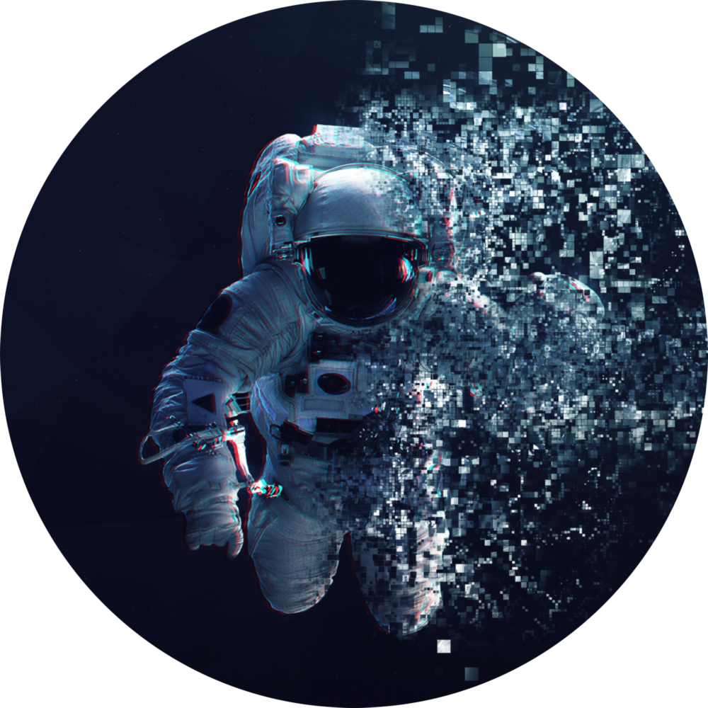 Astronaut Glass Wall Art