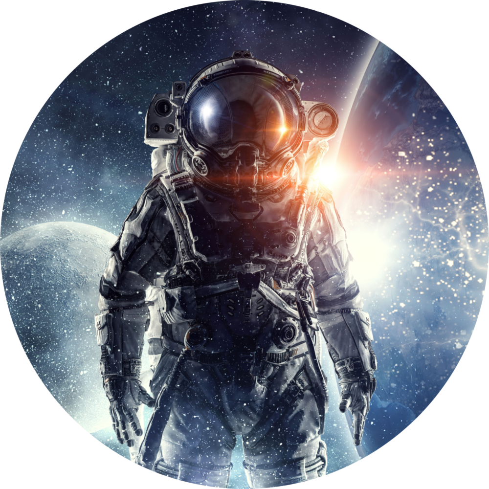 Astronaut Glass Wall Art