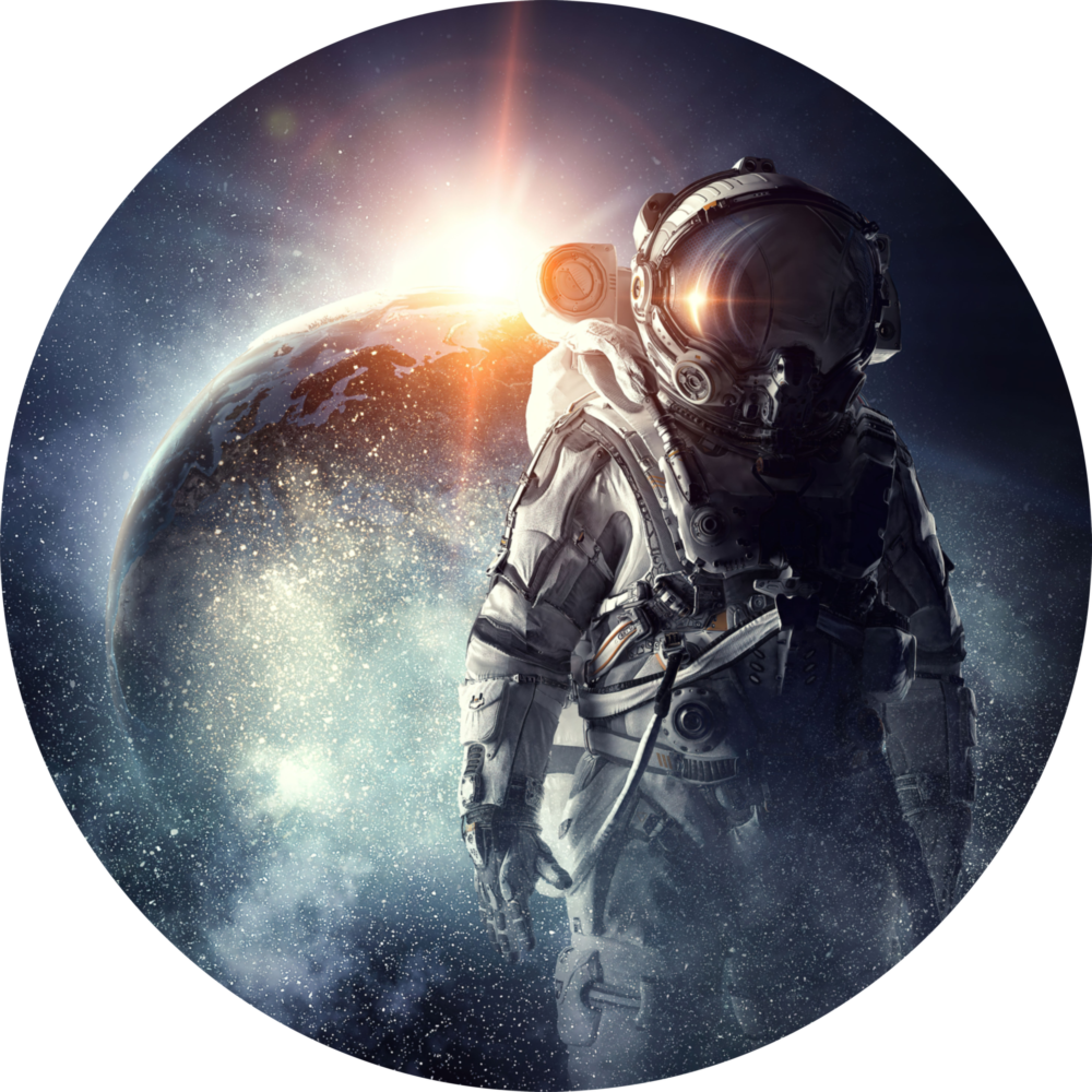 Astronaut Glass Wall Art