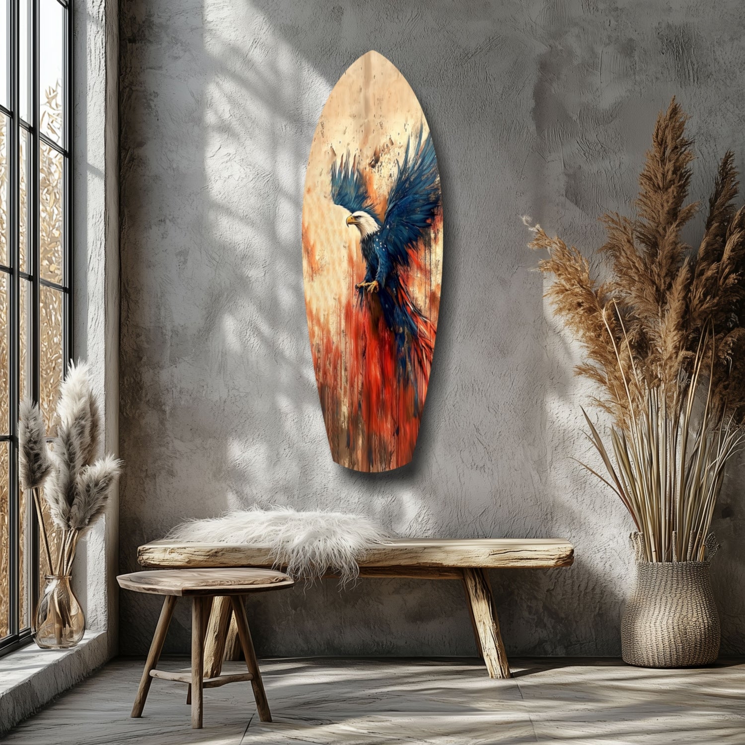 American Eagle Glass Wall Art.