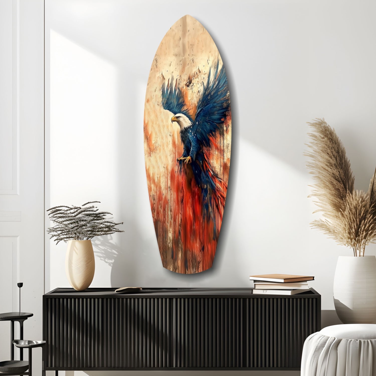 American Eagle Glass Wall Art.