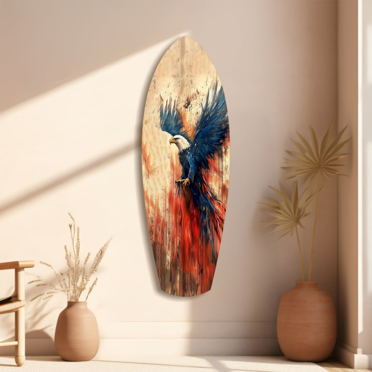 American Eagle Glass Wall Art.