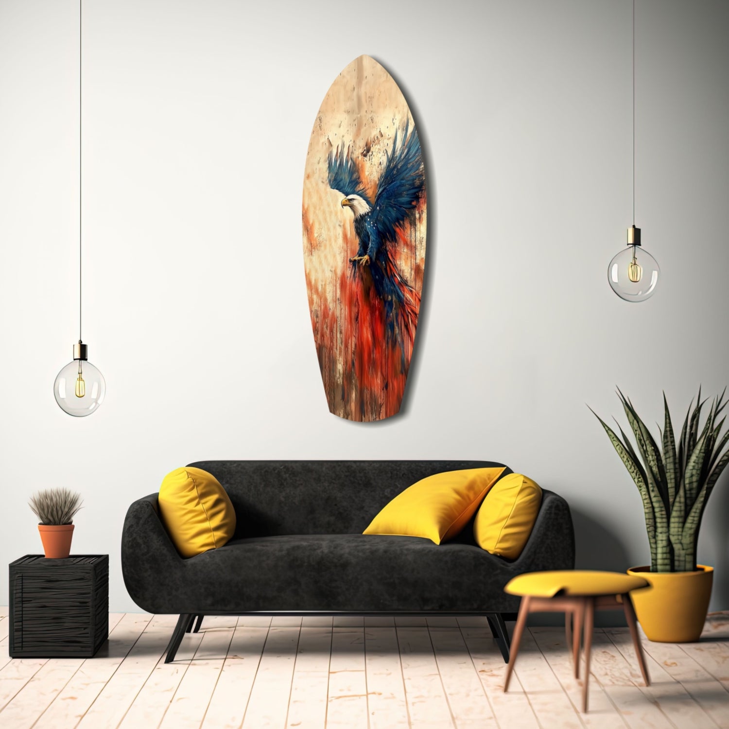 American Eagle Glass Wall Art.