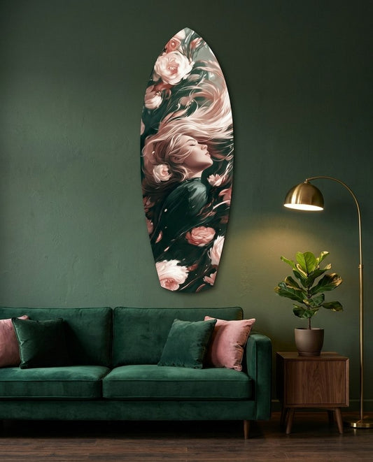 Blooming Breeze Glass Wall Art