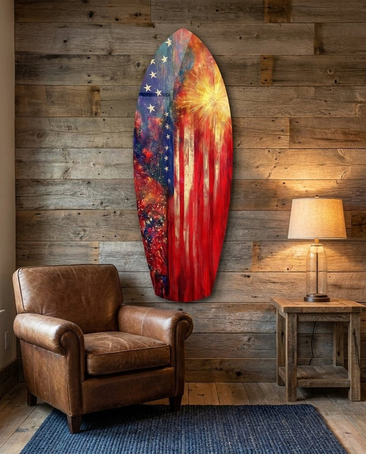4th of July Glass Wall Art